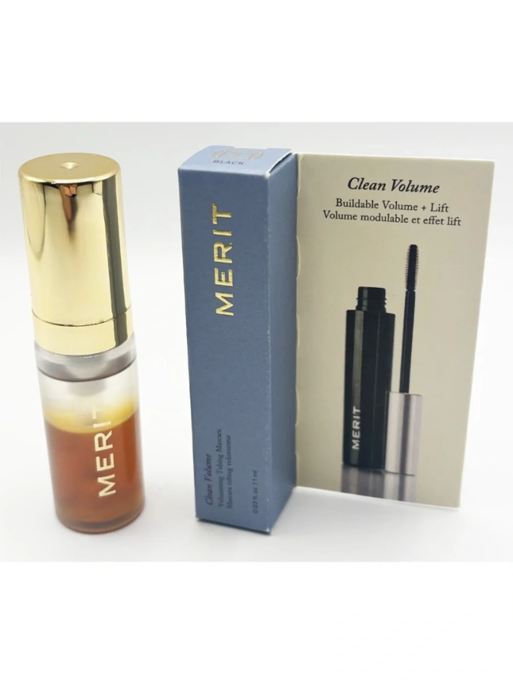 NEW Merit serum and mascara set